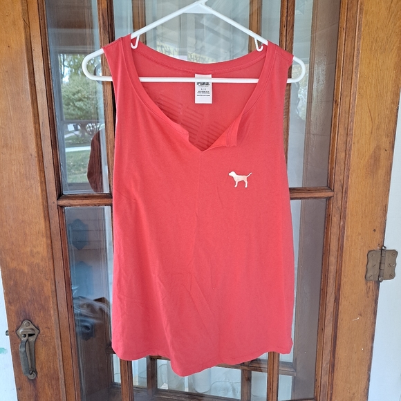 PINK Victoria's Secret Tops - Victoria's Secret PINK Cutoff Tank Size Large